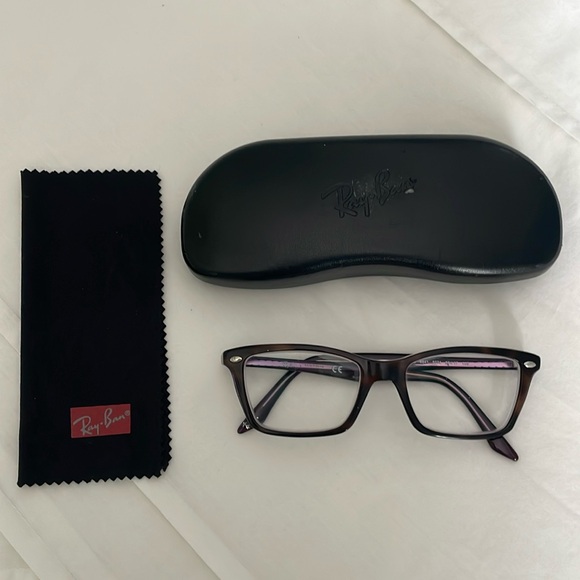 Ray-Ban dark tortoise shell and purple glasses - Picture 2 of 10